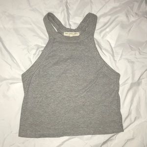 Heather grey crop top